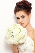 Bride with bouquet