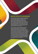 Colorful abstract retro vector background