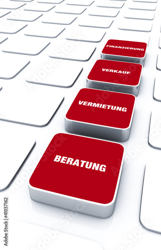 Illustration: 3D Pads Rot - Vermietung Verkauf Finanzierung Beratung 7 3D Pads Rot - Vermietung Verkauf Finanzierung Beratung 7