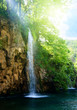 waterfall in deep forest