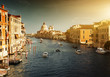 Grand Canal and Basilica Santa Maria della Salute, Venice, Italy