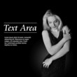 Woman in Dress on Black Background Woman in Dress on Black Background