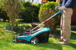 Mowing the lawn