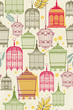 pattern with vintag birdcages