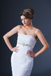 Beautiful bride in studio shooting