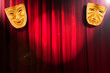 Theatre performance concept with masks