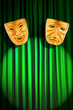 Theatre performance concept with masks