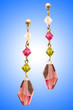 Beauty fashion concept with earrings Beauty fashion concept with earrings