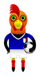 France Football Soccer Mascot Character