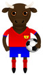Spain Football Soccer Mascot Character