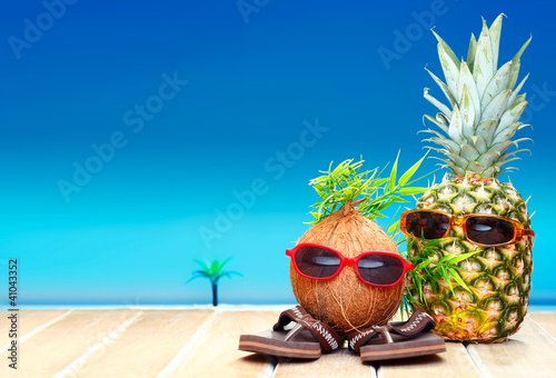 Photo: Fruity friends in tropical paradise Fruity friends in tropical paradise