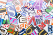 Cut letters from newspapers and magazines Cut letters from newspapers and magazines