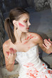 Bride with Red Paint