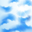 Summer sky vector