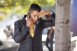 businessman talking at his cellphone