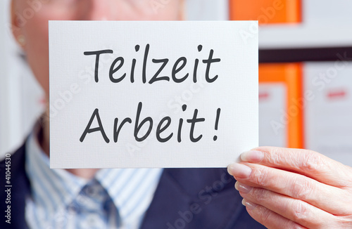 Photo: Teilzeit Arbeit Teilzeit Arbeit
