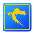 Croatia European button