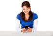 Woman texting