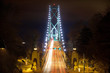 Lions Gate Bridge Entrance at Night Lions Gate Bridge Entrance at Night