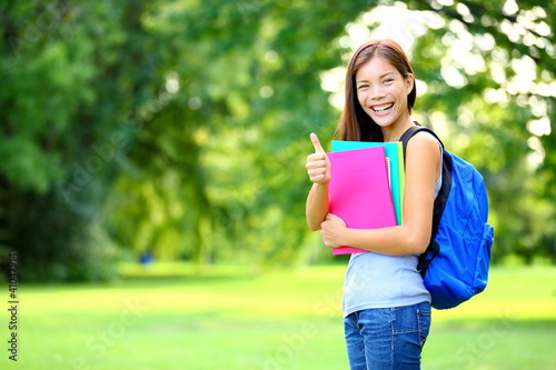 Photo: Student in park Student in park