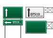 Vector Green Traffic Sign