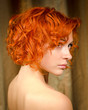 Beautiful red woman