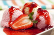 Foto: Erdbeer Eiskrem Dessert Erdbeer Eiskrem Dessert