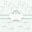 Template frame design for greeting card