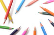 frame of colored pencil