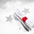 Weihnachtsmenü - Speisekarte mit Textfläche