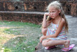 Sad little girl