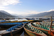 Boats Pokhara lake Boats Pokhara lake