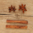 Star anise and cinnamon
