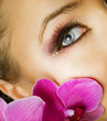 Beautiful Makeup. Face closeup Beautiful Makeup. Face closeup