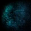 Illustration: Pixeled hexagonal background on digital screen Pixeled hexagonal background on digital screen