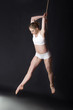 Young woman gymnast Young woman gymnast