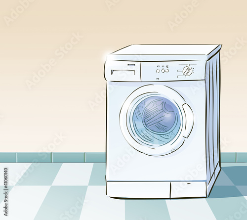 Illustration: lavadora lavadora