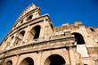 Colosseum with blue sky