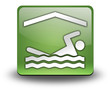 Green 3D Effect Icon "Indoor Swimming"