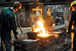 Industriearbeiter Giesserei // foundry industry employees