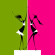 Girls dancing on scene