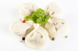 Traditional Russian cuisine. Pelmeni