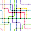 Abstract color metro scheme seamless background