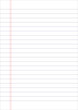 Foglio quaderno righe - A4