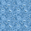 Drops and water bubbles seamless background