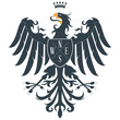 Black heraldic eagle