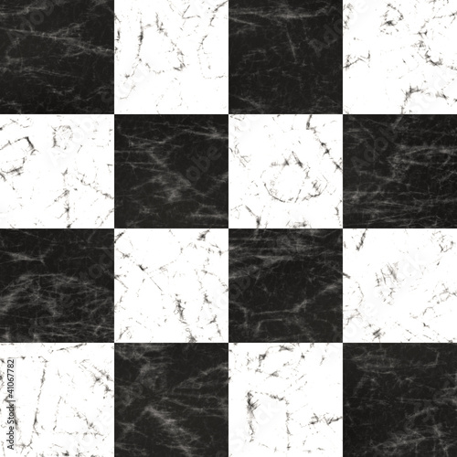 Illustration: Marble checkerboard floor Marble checkerboard floor