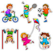 active kids at play