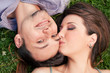pretty young couple portrait pretty young couple portrait