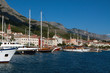 Town Makarska - resort in Croatia. Port. Yachts.